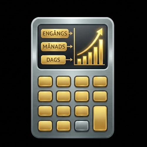 Besparingar över tid - Kalkylator